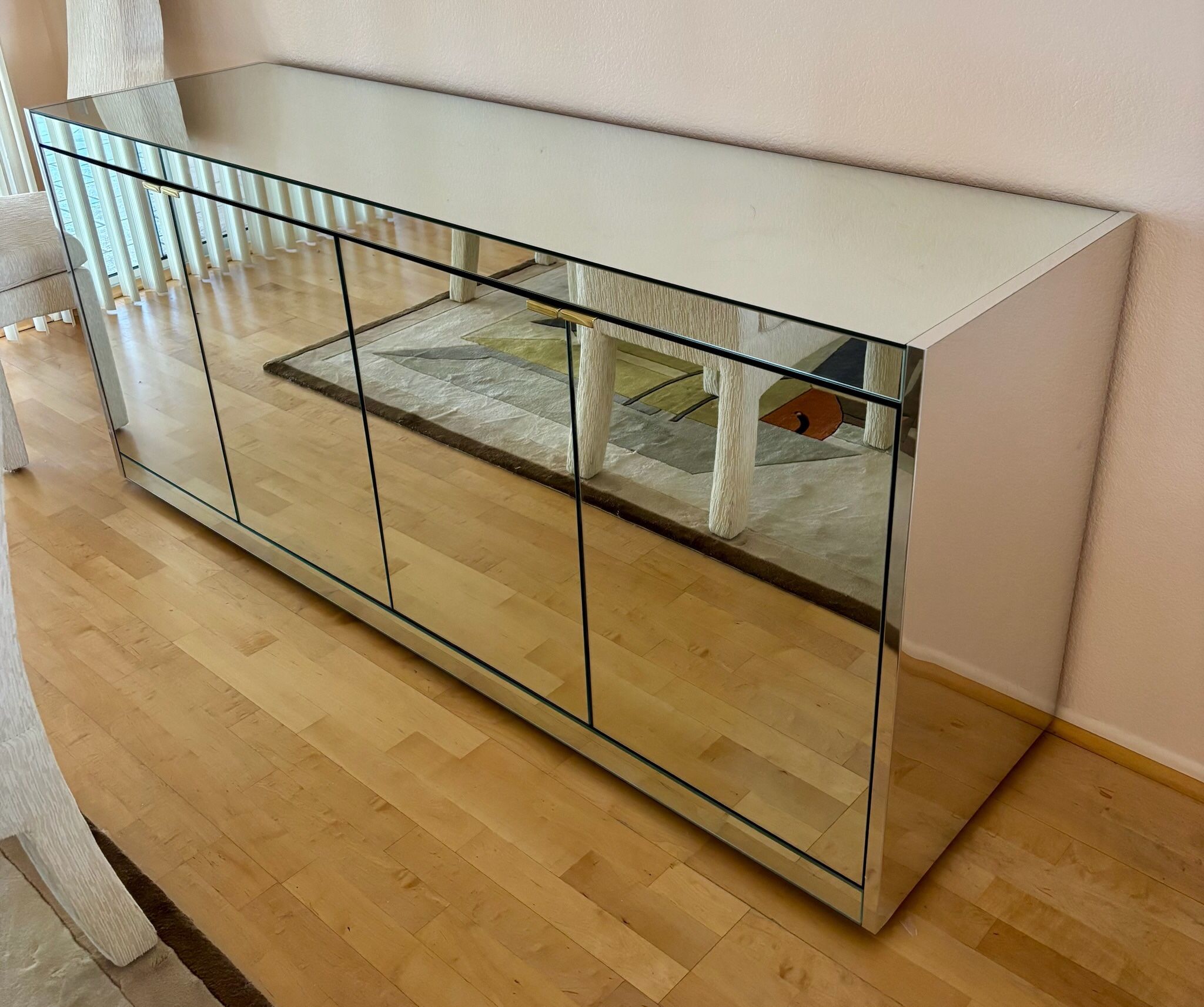 Modern Mirror And Chrome Buffet