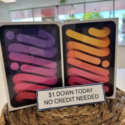 Apple iPad Mini 6 Tablet NEW - Pay $1 DOWN AVAILABLE - NO CREDIT NEEDED