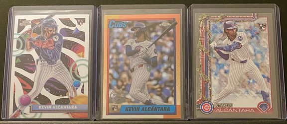 2025 Topps Cosmic Chrome/Topps Chrome Kevin Alcantara Rookie Cards (Lot of 3)