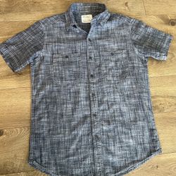 Linen Short Sleeve Button Dress Shirt