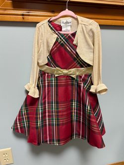 Girls Christmas pattern dress 3T