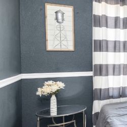 Silver And Mirror Side Table 