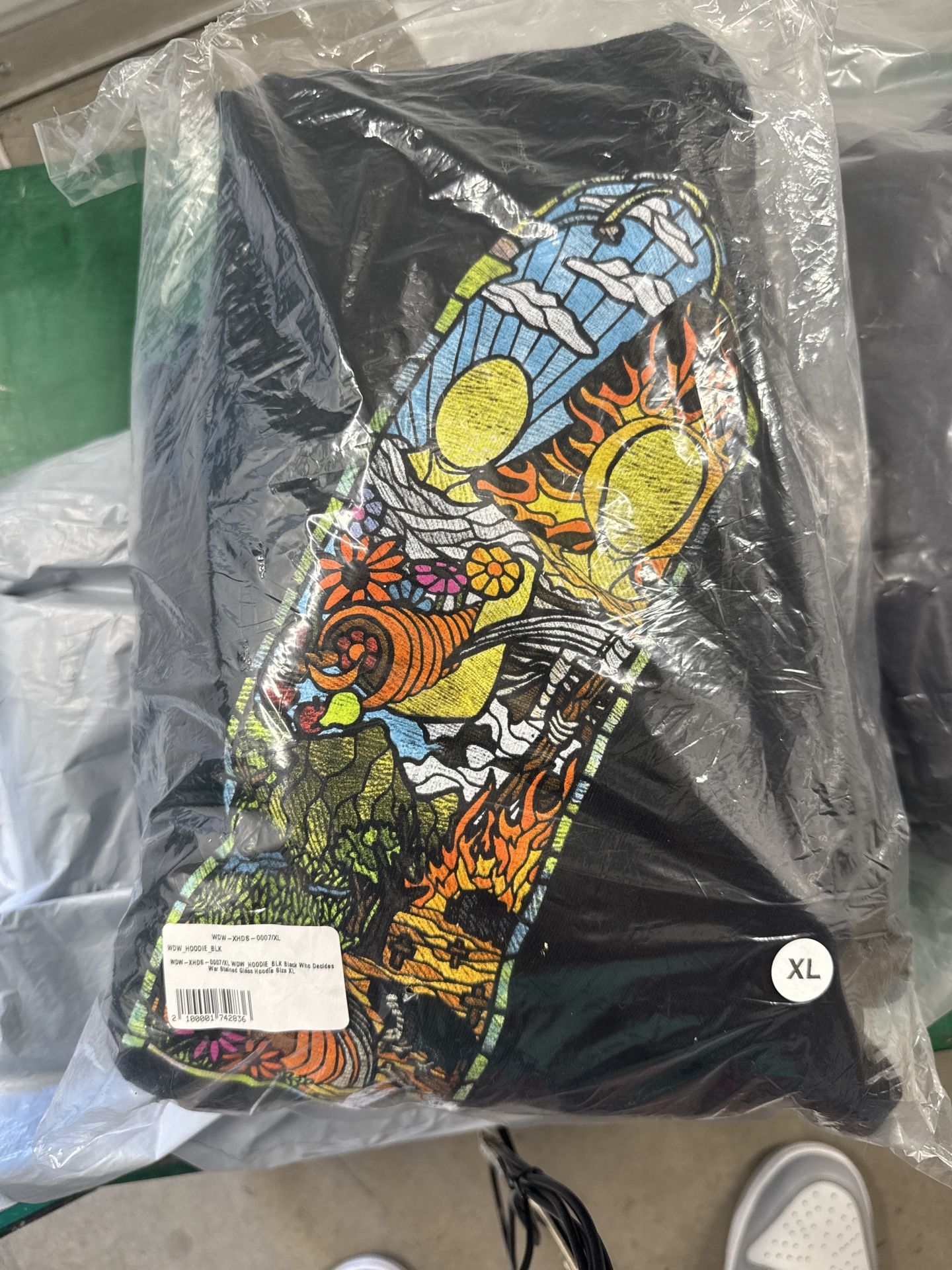 Who Decides War Stained Glass Hoodie