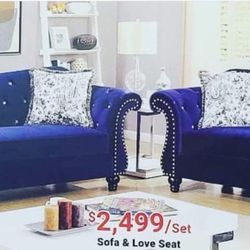 Sofa And Love Seat In Stock For Immediate Delivery 