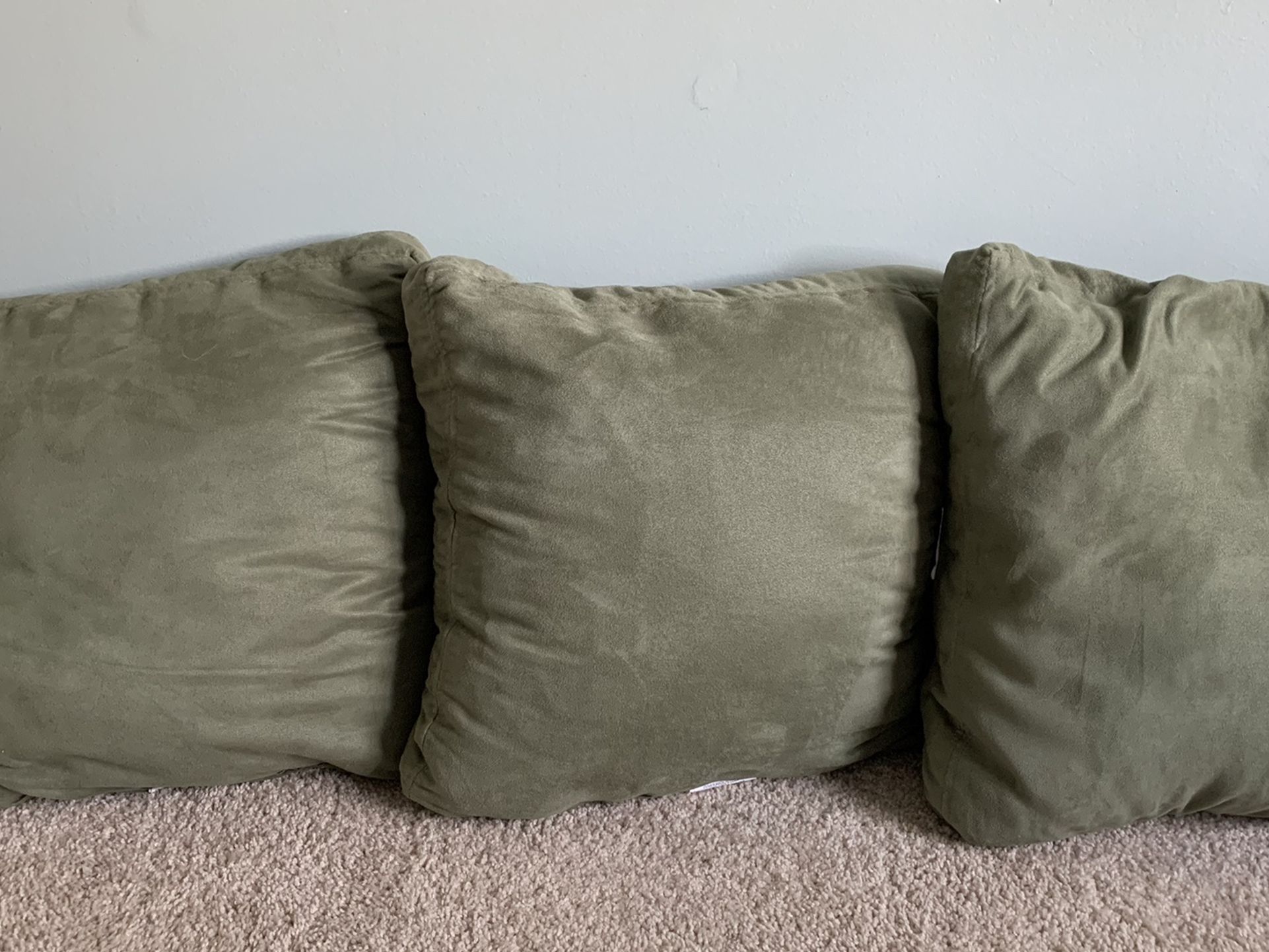 Nice Soft Green Microfiber Pillows For Sale!