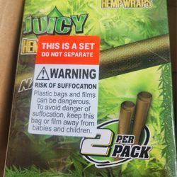 Juicy Natural Pure Hemp Wraps (25 Packs/Full Box) (Natural)
