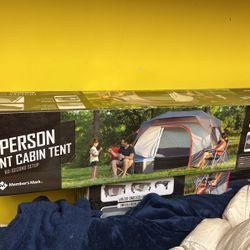 NIB members mark 6 person instant cabin tent