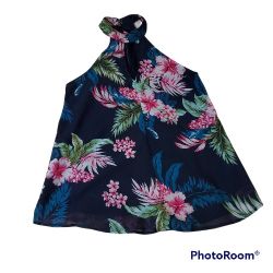 Halter Floral Top Sz Small