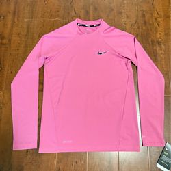 Nike Swim Pink Long Sleeve Shirt Size xs