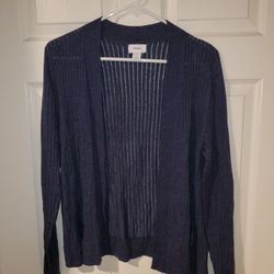 Old Navy Lightweight + Navy Blue Cardigan (Size M)