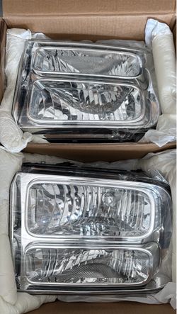 New Clear Headlights for Ford F250 F350 F450 F550 fits 2005 through 2007