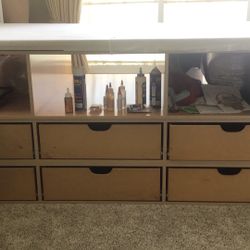 Custom Sewing Table. Twelve Drawers.  Top is 4 X 8. Table Breaks Down For Moving 