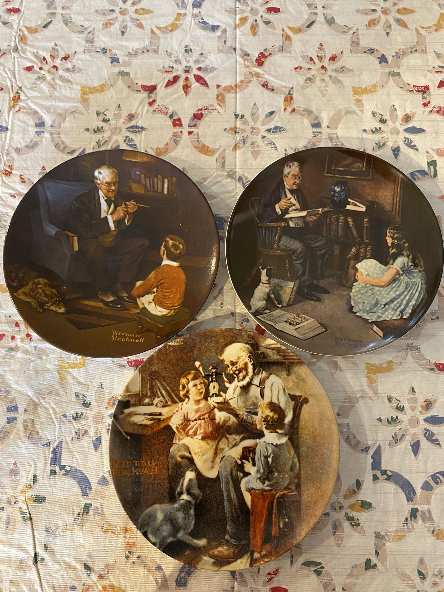 Norman Rockwell Vintage Plates