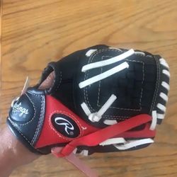 Nice Rawlings Youth 8 1/2” Black /Red PL85SB Performance Baseball Glove Great Condition