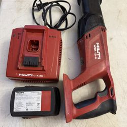 HILTI 18v WSR 18 A- Saw Battery And Charger 
