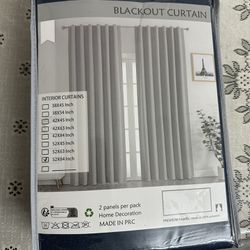 Linen 100% Blackout Curtains 84 inches Long,Back Tab & Rod Pocket Curtains,Thermal Insulated, Navy