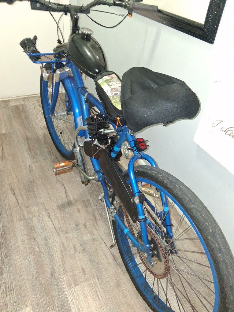 49 Cc Motor Bike Comes With Lights Air Pump And Lock