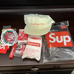Supreme Hat And Accessories Lot