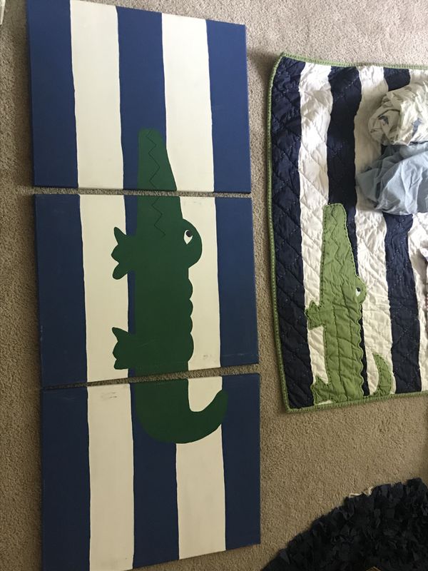 Pottery Barn Baby Boy Alligator Madras Crib Bedding Kids In Pottery Barn Baby Boy Alligator Madras Crib Bedding Kids In Wake Forest Nc Offerup
