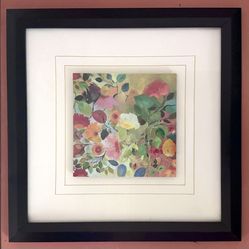 Kim Parker Floral Diptych Set with Black Gallery Frames