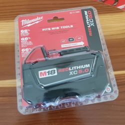 Milwaukee M18 18-Volt 5.0 Ah Lithium-Ion XC Extended Capacity Battery Pack