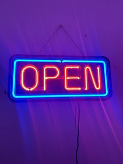 Authentic Neon OPEN sign