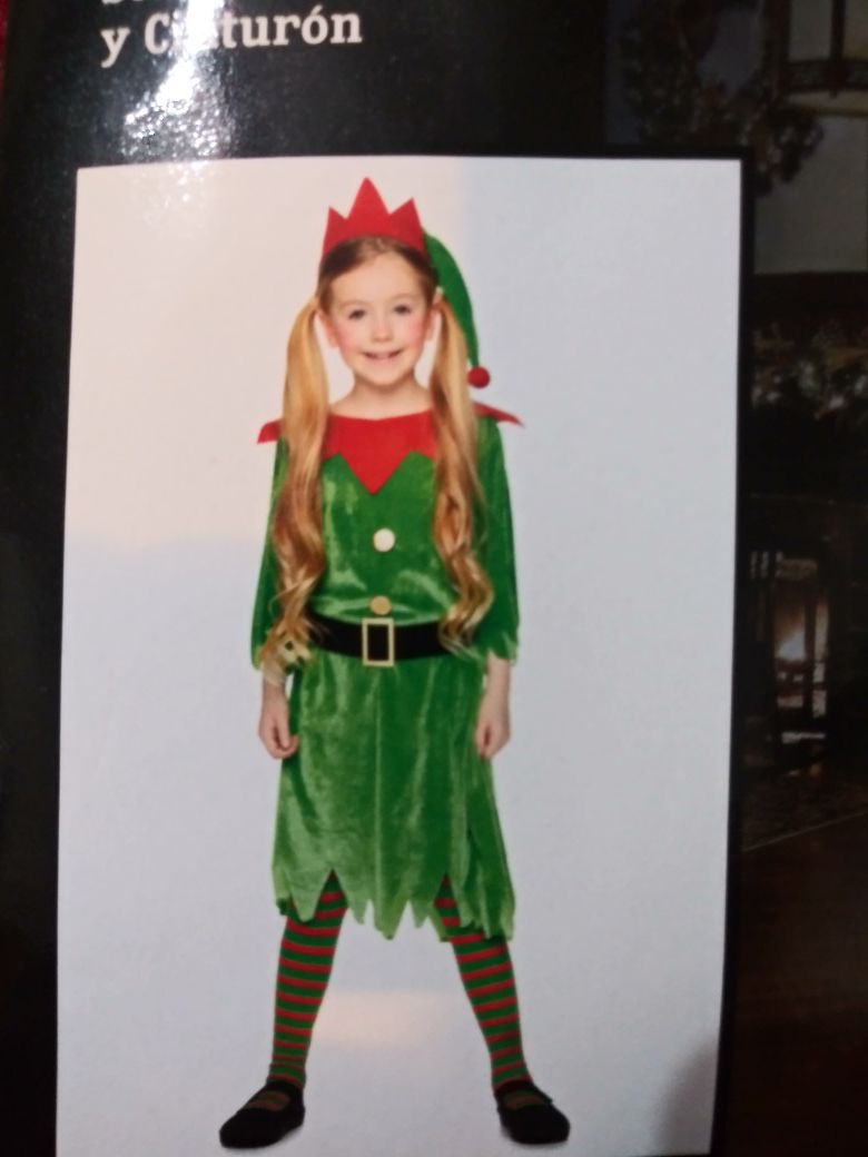 Santa's Helper Dress Costume. NEW. Child Size X-Large (12-14)