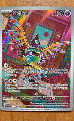 Sigilyph 121/086 Pokémon Holo Rare Card