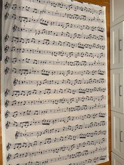 Sheet Music Fabric