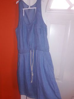 Jeans dress with pockets