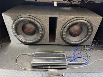 Insane Setup must hear 2 12"Kong audio Subs in ported box & Kicker Cx1,200w Amp