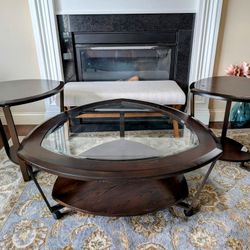 Ashley Coffee Table With 2 Side Tables