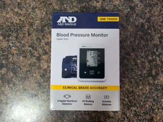 A&D Medical Blood Pressure Monitor, Upper Arm, Wide Cuff, Digital, Heart Rate Detection (UA-660)
