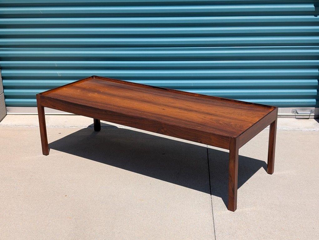 Vintage Mid Century Brazilian Rosewood Coffee Table, c1960s