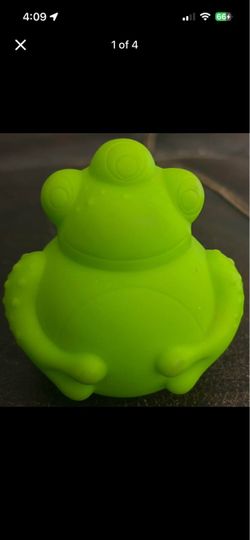 Green Rubber Frog Toy
