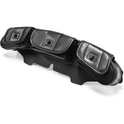 MZS Touring Motorcycle Windshield Bag, Three Pocket Batwing Fairing Pouches Accessories 