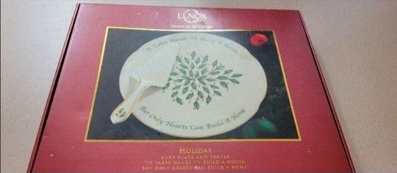 Lenox Holiday Cake Plate And Server.