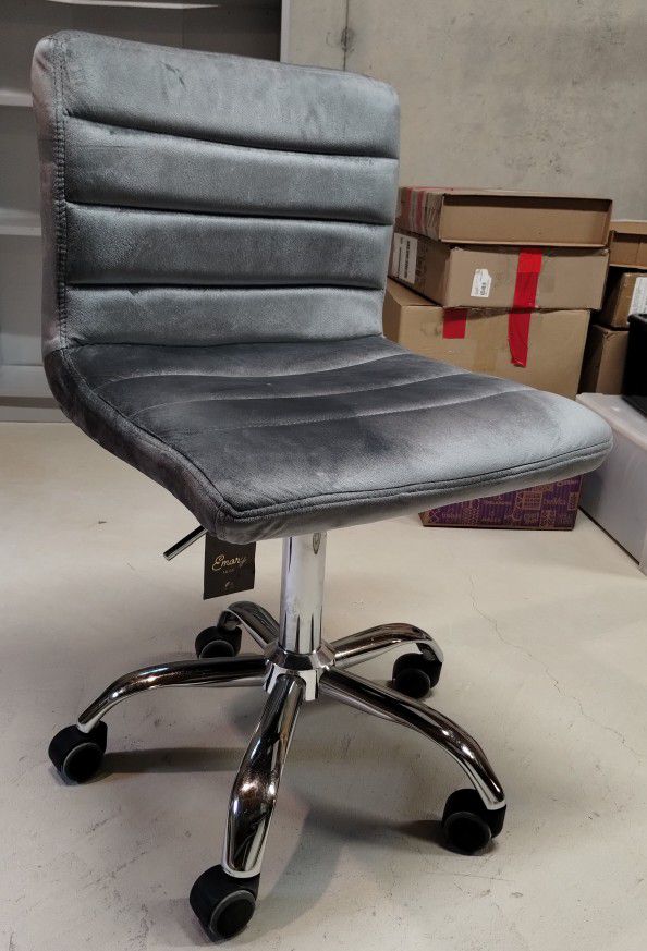 Silver Grey Swivel Chair