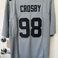Maxx Crosby #98 Las Vegas Raiders  Silver Jersey Vapor Limited Edition Size XL