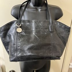 HOBO  Black Leather I Love Hobo Tote