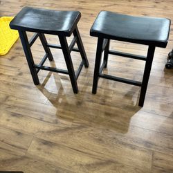 saddle Stools In Black