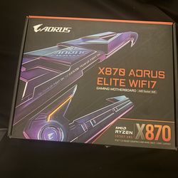 GIGABYTE X870 AORUS ELITE WIFI7 AM5 LGA 1718, ATX, DDR5, 4x M.2, PCIe 5.0, USB4, Wi-Fi 7, 2.5GbE LAN, EZ-Latch, 5-Year Warranty
