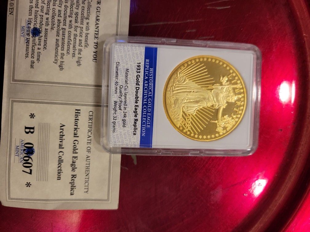 1933 Gold Double Eagle Replica