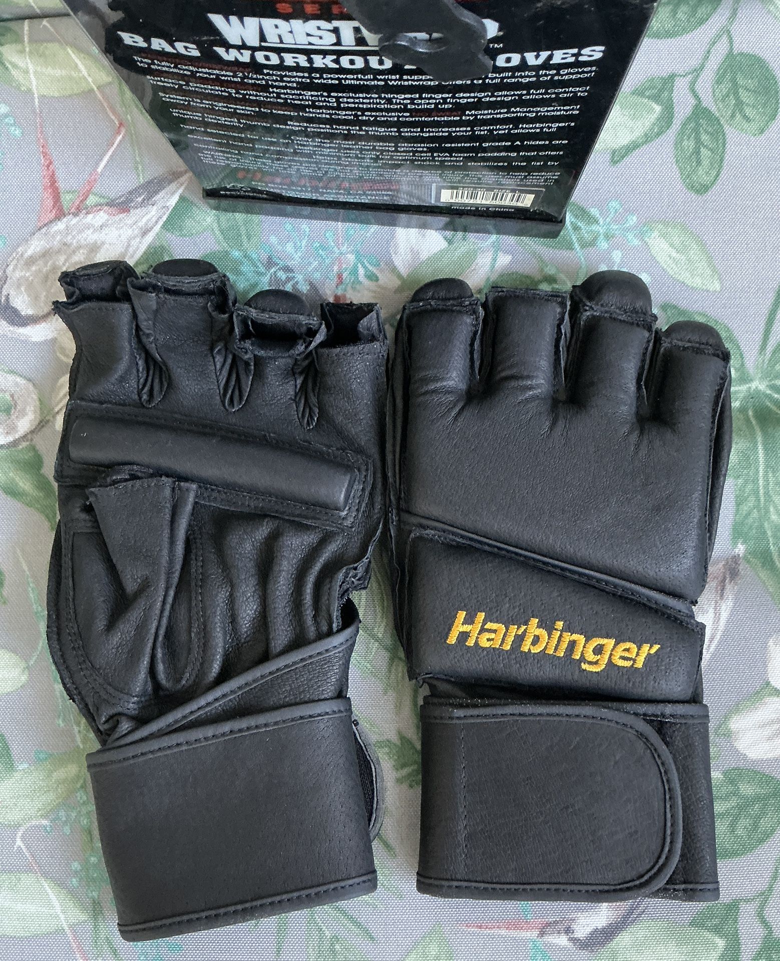 Harbinger Training Grip Bag Workout Gloves Leather Ultimate Series Size L