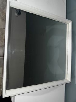 White IKEA NISSEDAL wall mirror