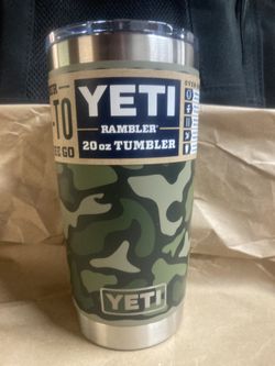 Yeti 20 OZ CAMO Rambler Tumbler. Brand New Unregistered . 