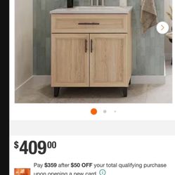 30 Inch Bathroom Vanity With Vanity Top $299 OBO 😲!!