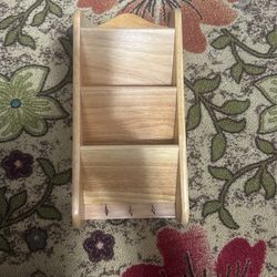 Wood Mail Holder Excellent Condition $10