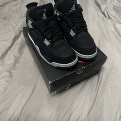 Jordan 4 Retro ‘Black Canvas’ Men’s Size 11