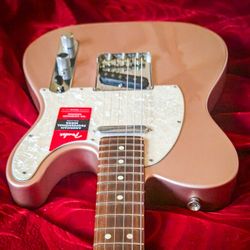 Fender American Professional Telecaster Rosewood Neck Rose Gold Limited Edition Tele